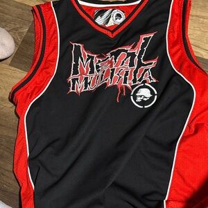Metal Mulisha Black and Red Sleeveless Top